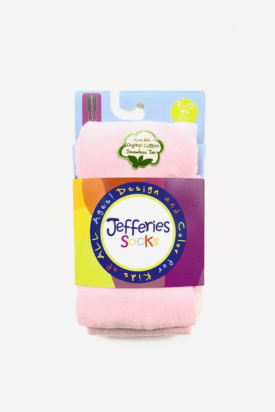 Jefferies Socks Seamless Organic Cotton Tights - Pink